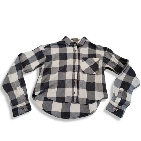 Tops - Chloe & Katie Top Size Small Long Sleeve Button Up Shirt Plaid Flannel Casual